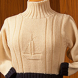 L/SI Turtle Neck Sweater with Contrast Cuffs & Welt